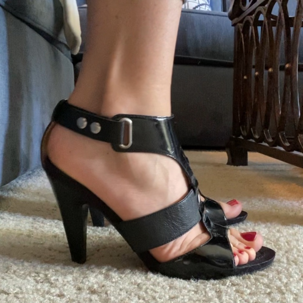 Nine West Black Stiletto Heels